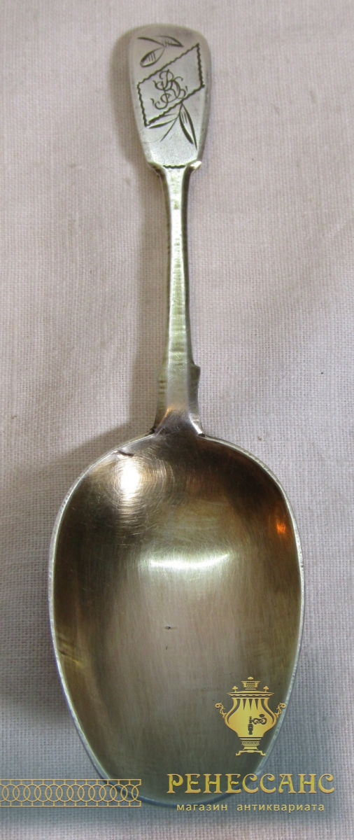 Совочек стрианный для сахара, модерн, серебро 84 пр №8481