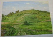 Картина, картинка «Пейзаж. Гора» масло «Ю. Венецианов» №5468