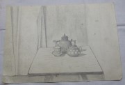 Картинка, рисунок, картина «Натюрморт. Посуда» карандаш «Андреев Н.Ф.» №5378