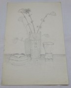 Картинка, рисунок, картина «Натюрморт. Цветы» карандаш «Андреев Н.Ф.» №5386