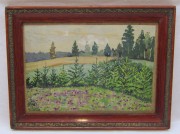 Картина старинная «Пейзаж» акварель, «Тарасов» 1939 год №5924