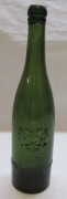 Бутылка пивная зеленая старинная «Калашниковский з-д» 19 век №6280