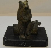 Статуэтка «Медведь», герб Ярославля?, бронза, Россия 19 век №7305