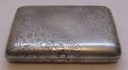 Портсигар старинный, серебро 84 пр, модерн, Россия 1893 год №7430