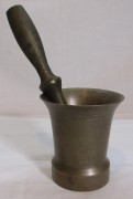 Ступа, ступка с пестиком, бронза, 1920-е годы №8096 