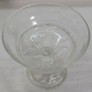 Конфетница, вазочка старинная, креманка, стекло Модерн №8924
