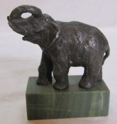 Статуэтка старинная, фигура «Слон на камне» №10053