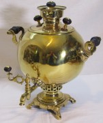 Самовар старинный угольный «шар» На 3,5 л «Капырзина» 19 век №1635