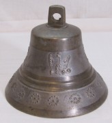 колокол старинный, колокольчик поддужный 15 ромашек, 4 орла Россия 19 век №10638