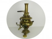 Самовар старинный угольный "ваза" Родная труба На 4,5 л "Баташев" 19 век №1711