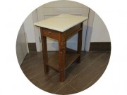 Стол, столик самоварный старинный Модерн Дуб Мрамор №12063