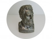 Бюст старинный большой "Фидель Кастро" Силумин СССР №13239