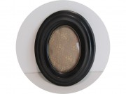 Рамка для фото овальная Фоторамка Маленькая Пластик Выпуклое стекло №13445