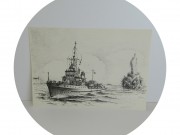 Гравюра Флот ГДР 1981 год №13932