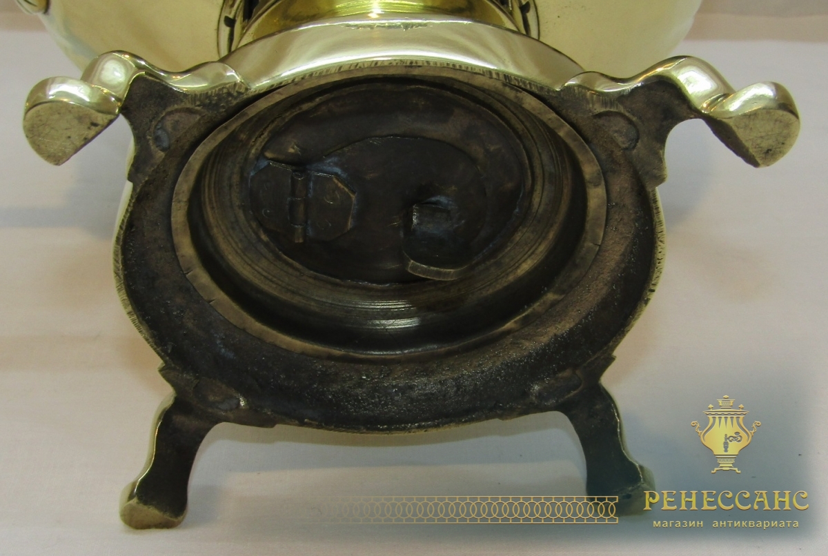 Самовар старинный «арбуз», на 3,5 л, «Н.А. Воронцов» 19 век №1137