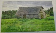 Картина, картинка «Сарай. Дом» масло «Ю. Венецианов» №5467
