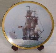 Тарелка коллекционная «Корабль», панно на подставке, Derek Gardner 1986 год №6758