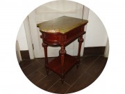 Стол старинный, столик под самовар Дуб Мрамор №9042