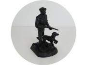 Скульптура, фигура "Охотник с собакой" Чугун "Касли" 1982 год №11752