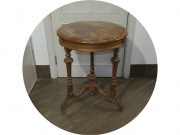 Стол антикварный круглый, столик старинный №13481