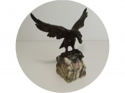 Скульптура, статуэтка старинная "Орел" Шпиатр, камень №13520