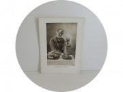 Литография старинная "С самоваром" №13551