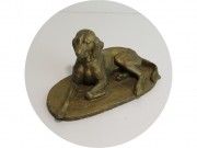 Статуэтка, скульптура "Собака" Силумин СССР №13591