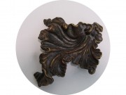 Пепельница старинная "Табачный лист" Бронза "Куса" 19-20 век №13642