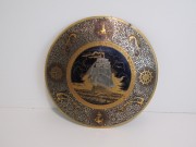 Панно, гравюра, картина "Корабль Парусник" Златоуст 1985 год №11816