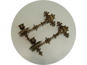 Подсвечник старинный на рояль, на пианино, на стену Парные Томпак №13818