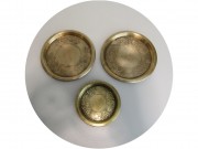 Поднос круглый латунный №13829