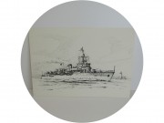 Гравюра Флот ГДР 1981 год №13928