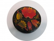 Лаковая шкатулка "Цветы" Палех? СССР №13971