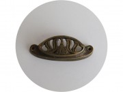 Ручка старинная комодная Бронза Модерн №14043